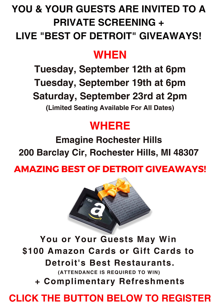 Movie Premiere Registration and Entry Form Emagine Rochester Hills